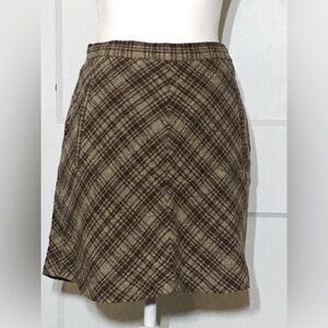 GAP Plaid Brown Women's Skirt